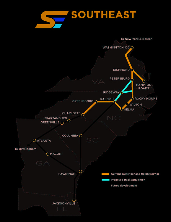 SEHSR (Southeast High Speed Rail) and the S-Line Corridor - Transit and