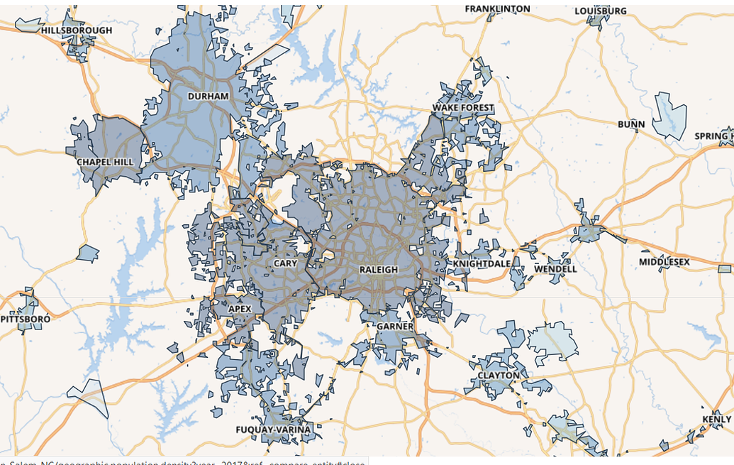 Raleigh and Statistical Area Population The Pub DTRaleigh Community