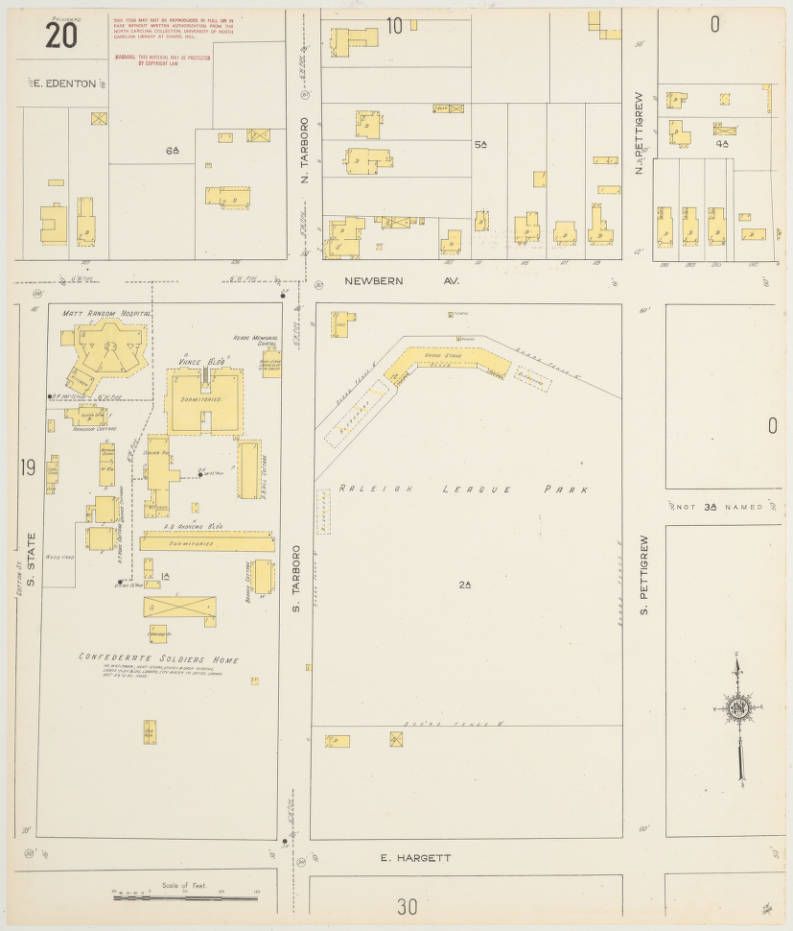 1914 Sanborn Raleigh - Map 20